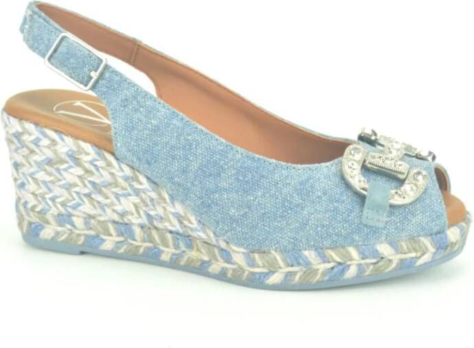 Viguera Jeans Sand.+Gar. jute-SpieZ Blue Dames