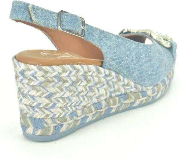 Viguera Jeans Sand.+Gar. jute-SpieZ Blue Dames