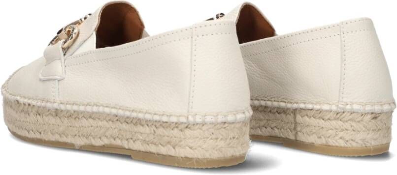 Viguera Witte Espadrilles Beige Dames