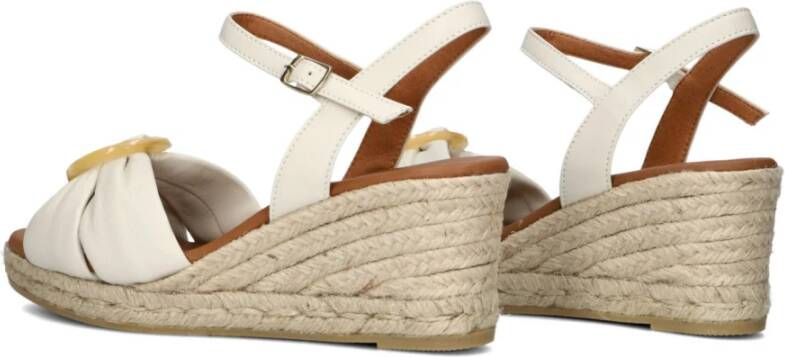 Viguera Witte Leren Espadrilles voor Dames