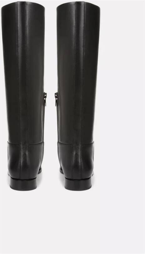 Vince Moderne leren rijlaarzen Black Dames