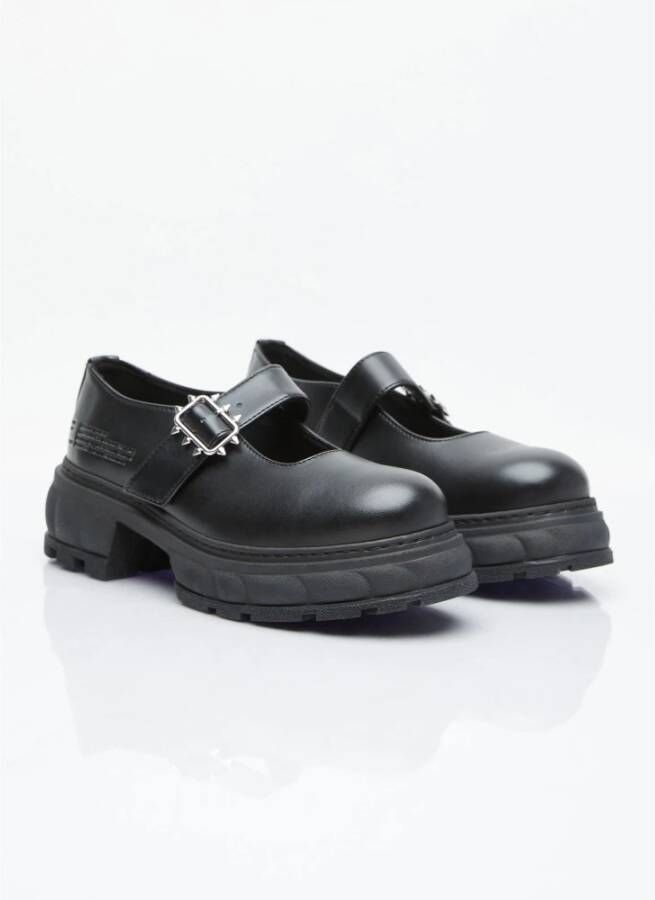 Virón Mary Jane Spike Buckle Schoenen Black Dames
