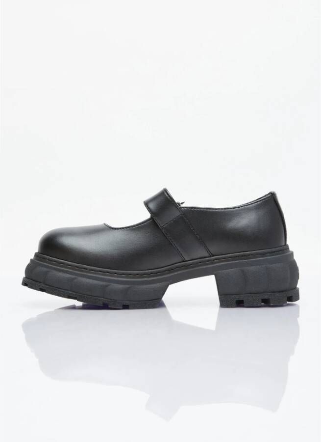 Virón Mary Jane Spike Buckle Schoenen Black Dames