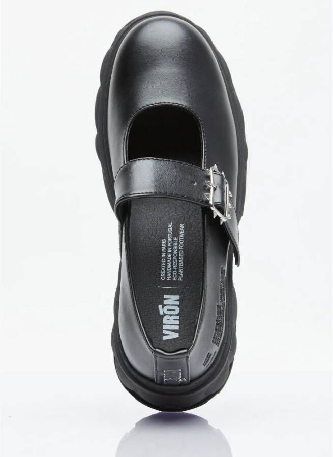 Virón Mary Jane Spike Buckle Schoenen Black Dames