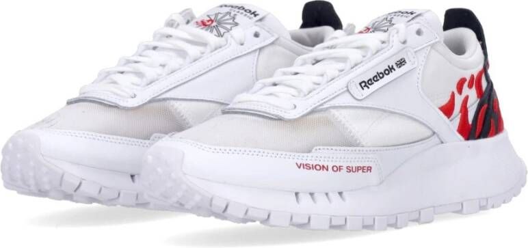 Vision OF Super Reebok Lage Sneaker Wit Rood Herenschoen White Heren