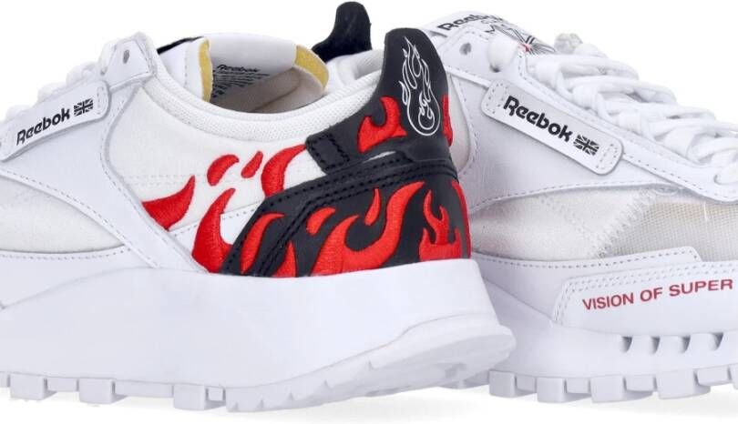 Vision OF Super Reebok Lage Sneaker Wit Rood Herenschoen White Heren
