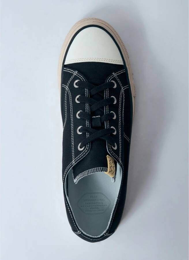 visvim Dash-Print Lage Sneakers Black Heren