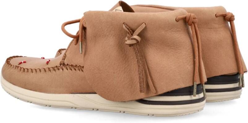 visvim Lichtbruine Sneakers Handgestikt Leer Kurk
