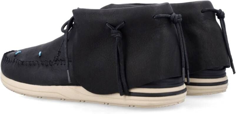 visvim Zwarte Sneakers met Kralendetail