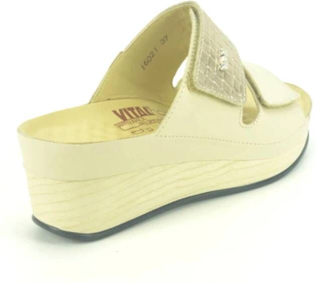 Vital Beige+Goud Muil 2B hoge SpieZ. Beige Dames