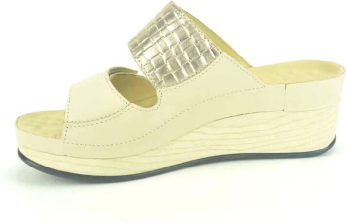 Vital Beige+Goud Muil 2B hoge SpieZ. Beige Dames