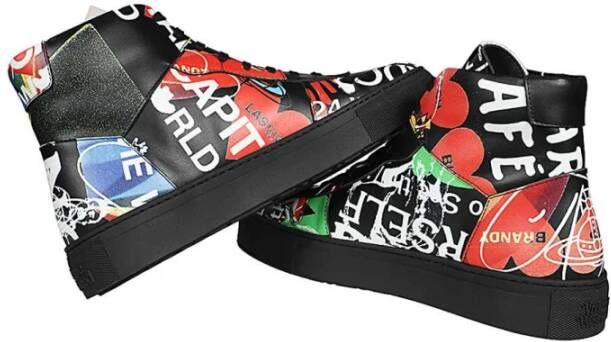 Vivienne Westwood Hoge leren sneakers ronde neus