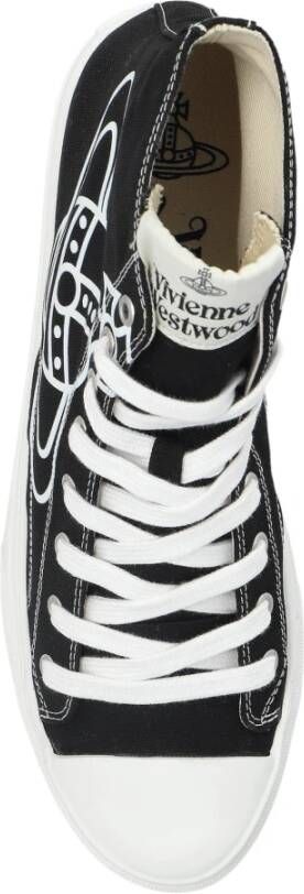 Vivienne Westwood Logo Detail Canvas High-Top Sneakers