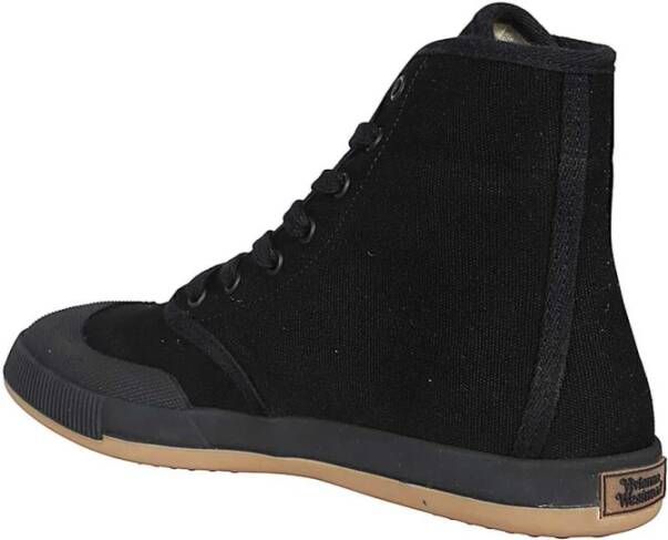 Vivienne Westwood Logo High-top Sneakers 100% Cotton