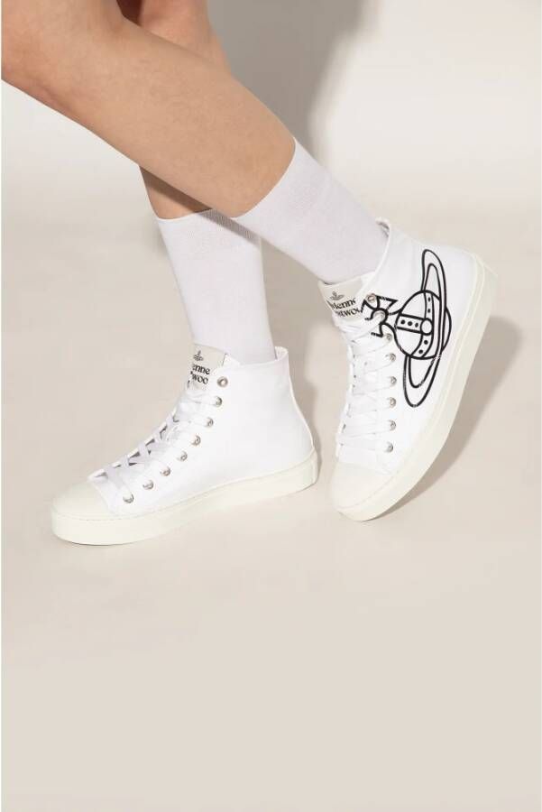 Vivienne Westwood Plimsoll High Top hoge sneakers Wit Dames