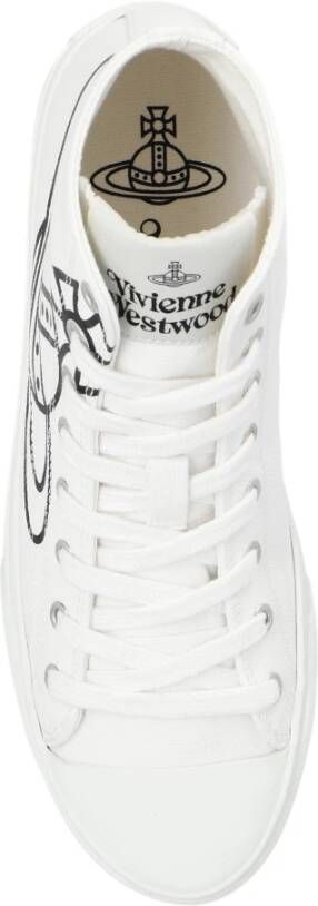 Vivienne Westwood Plimsoll High Top hoge sneakers Wit Dames