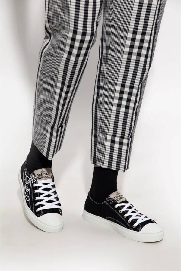 Vivienne Westwood Sneakers met logo Zwart Heren