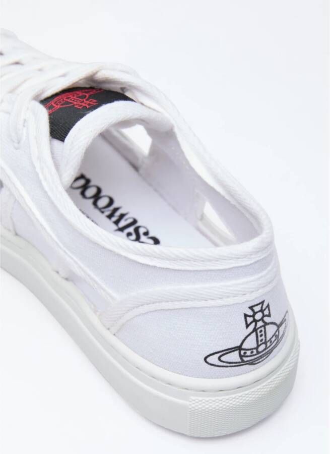 Vivienne Westwood Stijlvolle Cut-Out Sneakers White Dames