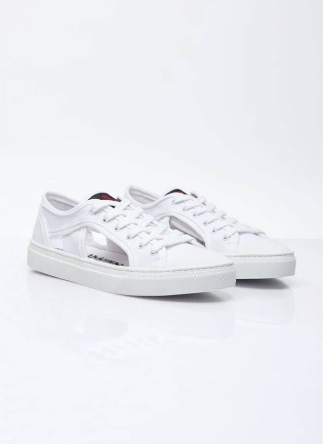 Vivienne Westwood Stijlvolle Cut-Out Sneakers White Dames