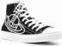 Vivienne Westwood Zwarte Canvas Plimsoll High-Top Sneakers Black Heren - Thumbnail 2