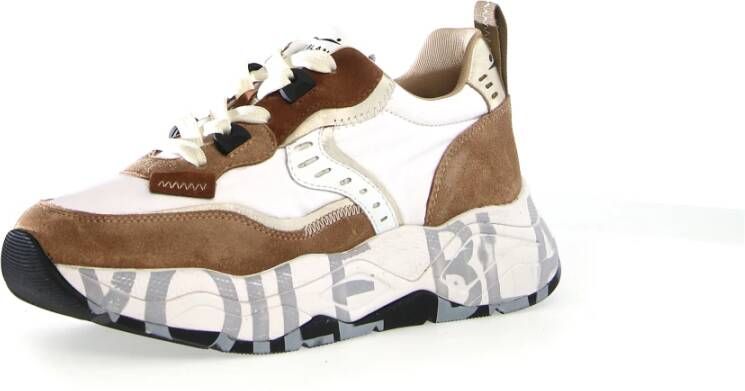 Voile blanche Beige Clubs Sneakers voor Vrouwen Multicolor Dames
