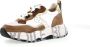 Voile blanche Witte Leren Nylon Club105 Sneakers Multicolor Dames - Thumbnail 9