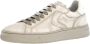 Voile blanche Beige Leren Stoffen Sneakers Beige Heren - Thumbnail 11