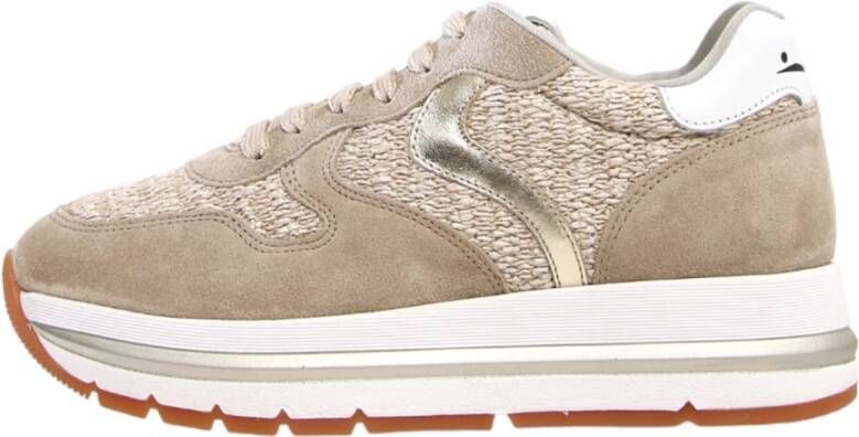 Voile blanche Stijlvolle Beige Sneakers Beige Dames