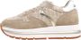 Voile blanche Suede and raffia sneakers Maran Beige Dames - Thumbnail 2