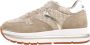 Voile blanche Suede and raffia sneakers Maran Beige Dames - Thumbnail 13
