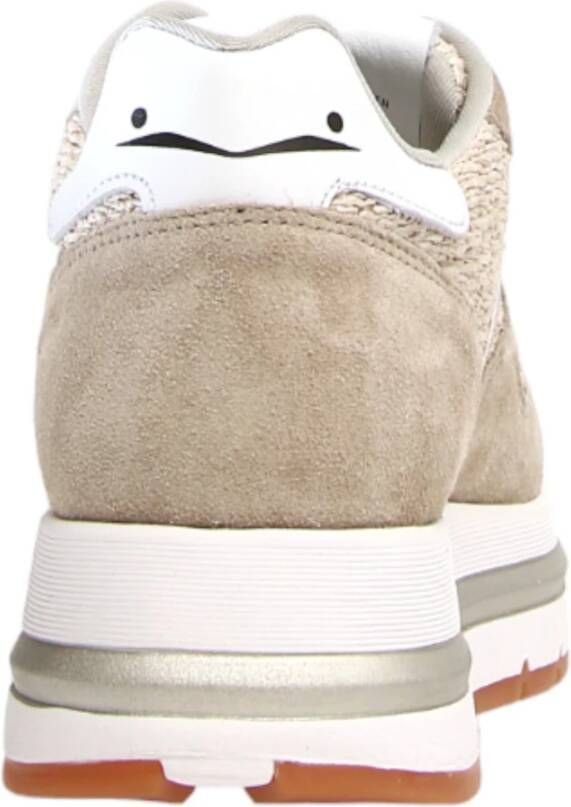 Voile blanche Stijlvolle Beige Sneakers Beige Dames