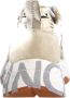 Voile blanche Sneakers met contraststiksels en logo Beige Dames - Thumbnail 18