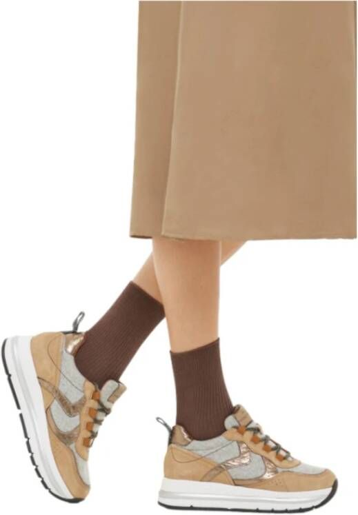 Voile blanche Beige Marple Sneakers Multicolor Dames