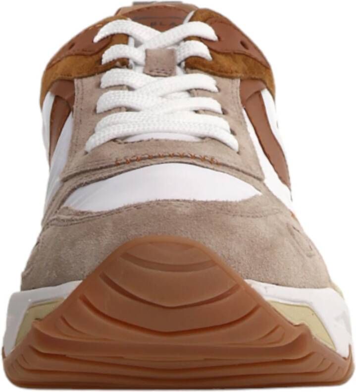 Voile blanche Stijlvolle Beige Sneakers voor Mannen Multicolor Heren