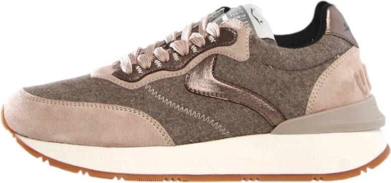 Voile blanche Beige Sneakers voor Vrouwen Multicolor Dames