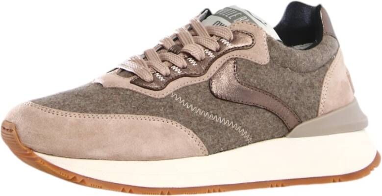 Voile blanche Beige Sneakers voor Vrouwen Multicolor Dames