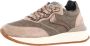 Voile blanche Leather and fabric sneakers Qwark Easy Woman. Beige Dames - Thumbnail 5