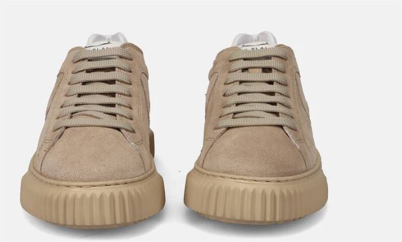 Voile blanche Beige Tennis Sneakers Vintage Stijl Beige Dames
