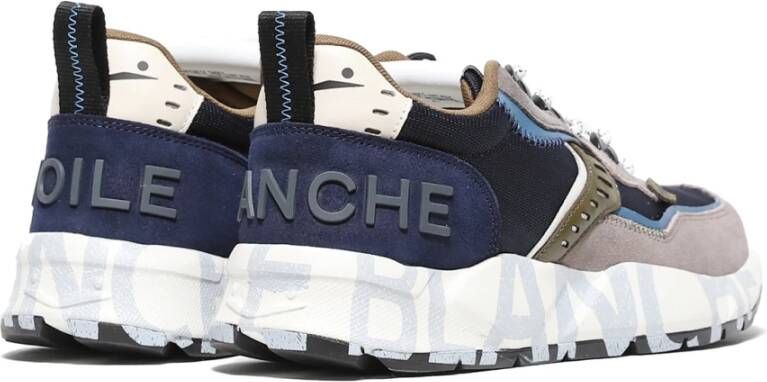 Voile blanche Blauwe Herensneakers met Trekking Veters Blauw Heren