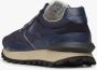 Voile blanche Blauwe Lage Sneakers met Metallic Suède Blauw Heren - Thumbnail 9