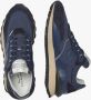 Voile blanche Blauwe Lage Sneakers met Metallic Suède Blauw Heren - Thumbnail 11