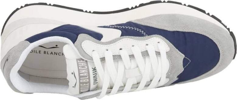 Voile Blanche Blauwe Sneaker Stijlvol Ontwerp