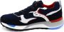 Voile blanche Blauwe Sneakers met Leren en Stoffen Voering Blauw Heren - Thumbnail 20