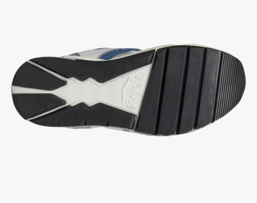 Voile Blanche Blauwe Sneakers Sportieve Stijl Schoenen