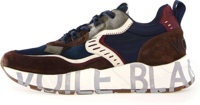 Voile Blanche Bruine Sneakers Urban Athlete Stijl