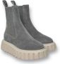 Voile blanche Grijze Chelsea Sneakers van Leer Gray Dames - Thumbnail 4