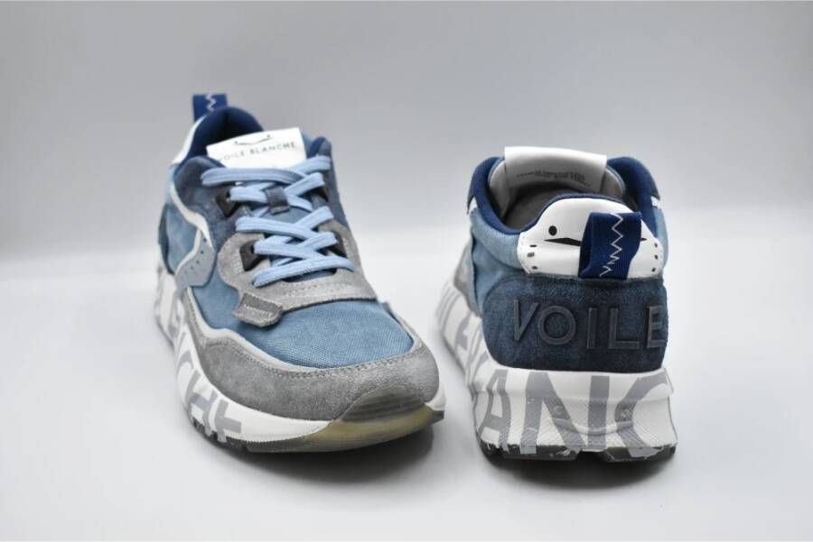 Voile Blanche City Sneaker met Technische Stof en Suède