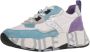 Voile blanche Suede and technical fabric sneakers Club105. Blue Dames - Thumbnail 8