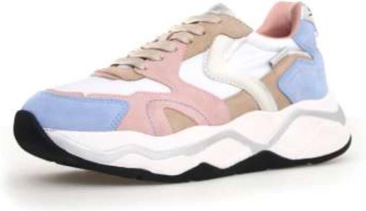 Voile Blanche Club Sneaker met Intarsi en Suède