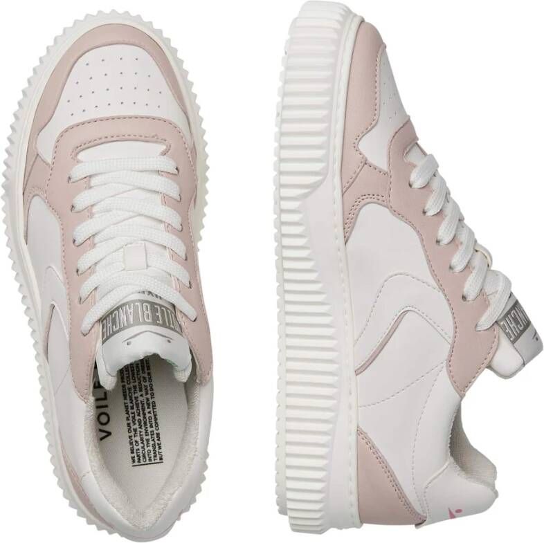 Voile blanche Faux leather sneakers Hybro 03 Woman White Dames